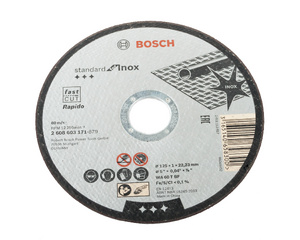 Круг отрезной по металлу Bosch, 125х1х22.23 мм